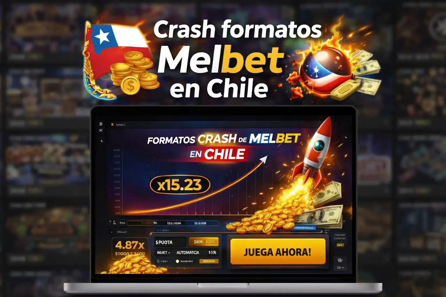 Crash games y formatos Melbet Chile